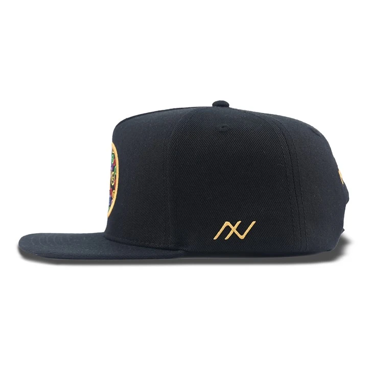 Artistic Copper Coin Pattern Fitted Cap