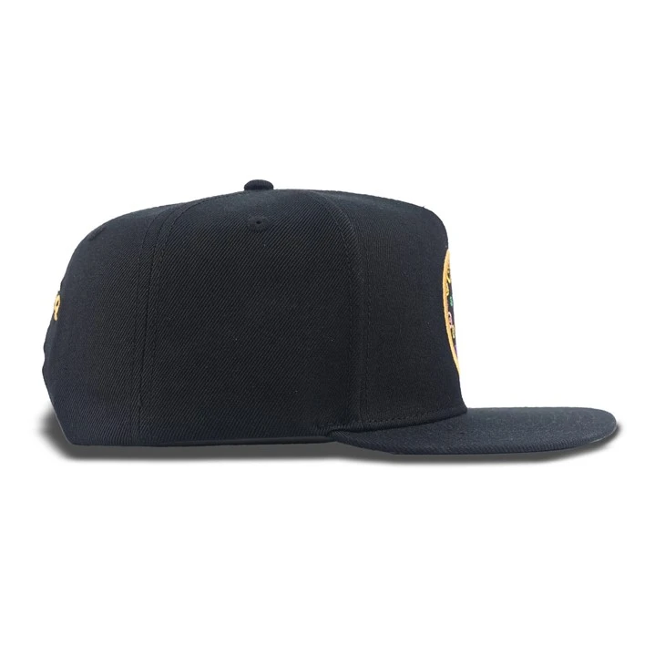 Artistic Copper Coin Pattern Fitted Cap