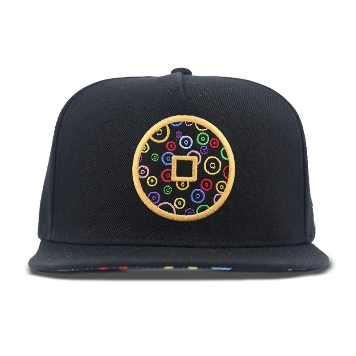 Artistic Copper Coin Pattern Fitted Cap