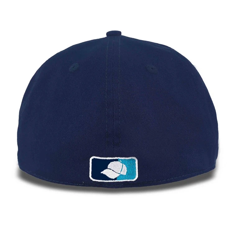 Cute Embroidery Pattern Deep Purple Fitted Cap