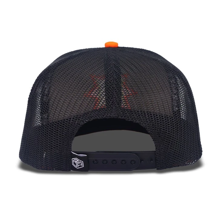 Orange Version Star Embroidery Trucker Cap