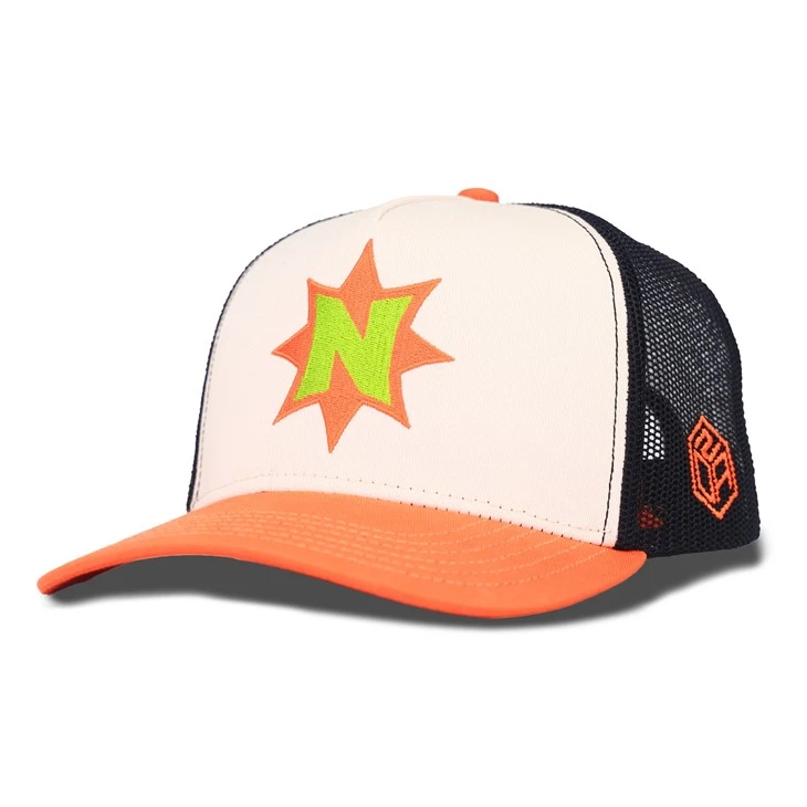 Orange Version Star Embroidery Trucker Cap