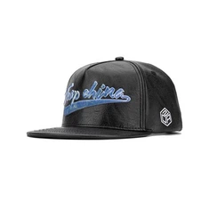 Berretto da basket ricamato con logo personalizzato in pelle TCAP 5Panel Hat